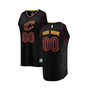 Youth Cleveland Cavaliers Black Custom Basketball Jersey - Statement Edition