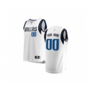 Youth Dallas Mavericks White Custom Basketball Jersey - Association Edition