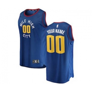 Youth Denver Nuggets Blue 2018-2019 Custom Basketball Jersey