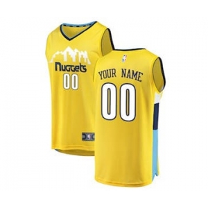 Youth Denver Nuggets Yellow Custom Basketball Jersey - Statement Edition