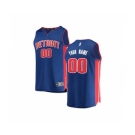 Youth Detroit Pistons Blue Custom Basketball Jersey - Icon Edition