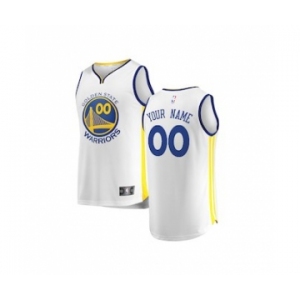 Youth Golden State Warriors White Custom Basketball Jersey - Association Edition