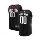 Youth Houston Rockets Black Custom Basketball Jersey - Statement Edition