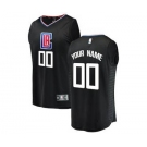 Youth LA Clippers Black Custom Basketball Jersey - Statement Edition