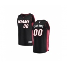 Youth Miami Heat Black Custom Basketball Jersey - Icon Edition