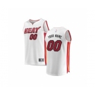 Youth Miami Heat White Custom Basketball Jersey - Association Edition