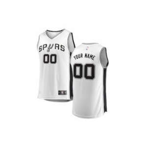 Youth San Antonio Spurs White Custom Basketball Jersey - Association Edition