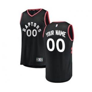 Youth Toronto Raptors Black Custom Basketball Jersey - Statement Edition