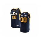 Youth Utah Jazz Navy Custom Basketball Jersey - Icon Edition