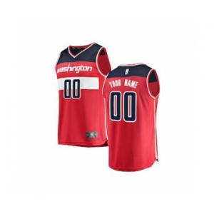 Youth Washington Wizards Red Custom Basketball Jersey - Icon Edition
