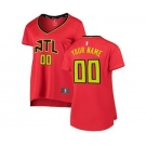 Women's Atlanta Hawks Red Custom Basketball Jersey