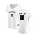 Women's Brooklyn Nets White Custom Basketball Jersey - Association Edition