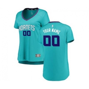 Women's Charlotte Hornets Teal Custom Basketball Jersey - Icon Edition