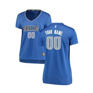 Women's Dallas Mavericks Royal Custom Basketball Jersey - Icon Edition