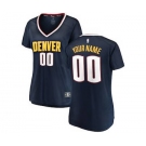 Women's Denver Nuggets Navy 2018-2019 Custom Basketball Jersey