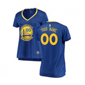 Women's Golden State Warriors Royal Custom Basketball Jersey - Icon Edition