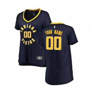 Women's Indiana Pacers Navy Custom Basketball Jersey - Icon Edition
