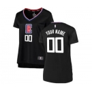 Women's LA Clippers Black Custom Basketball Jersey