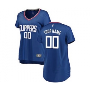 Women's LA Clippers Royal Custom Basketball Jersey - Icon Edition