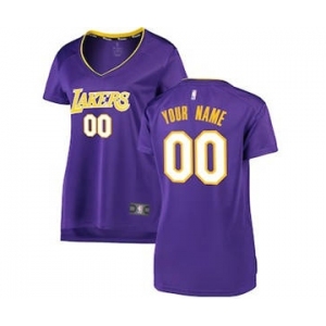 Women's Los Angeles Lakers Purple Custom Basketball Jersey