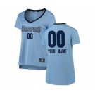 Women's Memphis Grizzlies Light Blue Custom Basketball Jersey