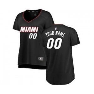 Women's Miami Heat Wine Custom Basketball Jersey
