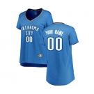 Women's Oklahoma City Thunder Blue Custom Basketball Jersey - Icon Edition