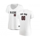 Women's Portland Trail Blazers White Custom Basketball Jersey - Association Edition