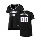 Women's Sacramento Kings Black Custom Basketball Jersey