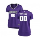 Women's Sacramento Kings Purple Custom Basketball Jersey - Icon Edition