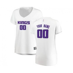 Women's Sacramento Kings White Custom Basketball Jersey - Association Edition