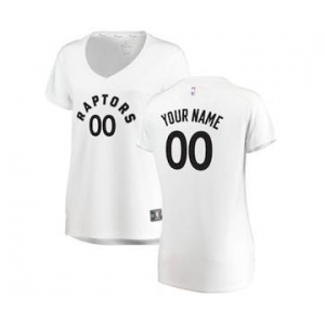 Women's Toronto Raptors White Custom Basketball Jersey - Association Edition