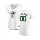 Women's Utah Jazz White Custom Basketball Jersey - Association Edition