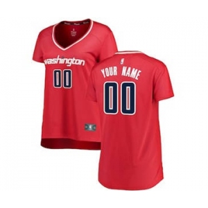 Women's Washington Wizards Red Custom Basketball Jersey - Icon Edition