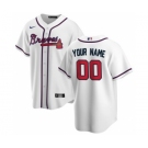 Men's Atlanta Braves Home 2020 Baseball Custom Cool Base Jersey - White