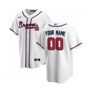 Men's Atlanta Braves Home 2020 Baseball Custom Cool Base Jersey - White