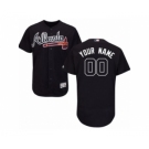 Men's Majestic Atlanta Braves Customized Blue Flexbase Authentic Collection MLB Jersey