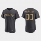 Men Custom Houston Astros 2022 Mlb All Star Game Authentic Charcoal Jersey