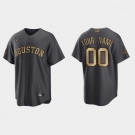 Men  Custom Houston Astros 2022 Mlb All Star Game Charcoal Replica Jersey