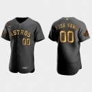 Men  Houston Astros Custom 2022 Mlb All Star Game Authentic Black Men Jersey