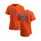 Men's Houston Astros 2020 Alternate Custom Flexbase Jersey - Orange