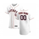 Men's Houston Astros 2020 Home Custom Flexbase Jersey - White