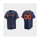 Men's Houston Astros ACTIVE PLAYER Custom 2022 Navy City Connect Cool Base Stitched Jersey