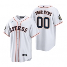 Men's Houston Astros ACTIVE PLAYER Custom White 2022 World Series Home Stitched Baseball Jersey