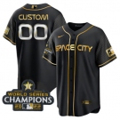 Men's Houston Astros Active Player Custom Black Gold 2022 World Series Stitched Baseball Jersey