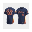 Men's Houston Astros Active Player Custom Navy 60th Anniversary Flex Base Stitched Baseball Jersey