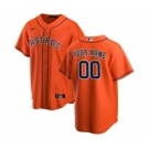 Men's Houston Astros Alternate 2020 Baseball Custom Cool Base Jersey - Orange