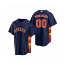 Men's Houston Astros Custom Nike Navy Stitched MLB Cool Base Jersey