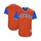 Men's Houston Astros Customized Orange 2017 Little League World Series Players Weekend Jersey