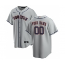 Men's Houston Astros Road 2020 Baseball Custom Cool Base Jersey - Gray